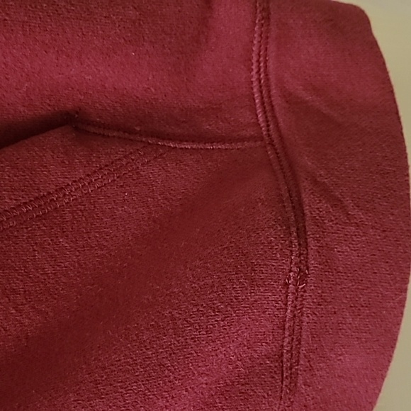 TEK GEAR BOYS ZIPPERED BURGUNDY HOODIE SIZE XL - Picture 4 of 9